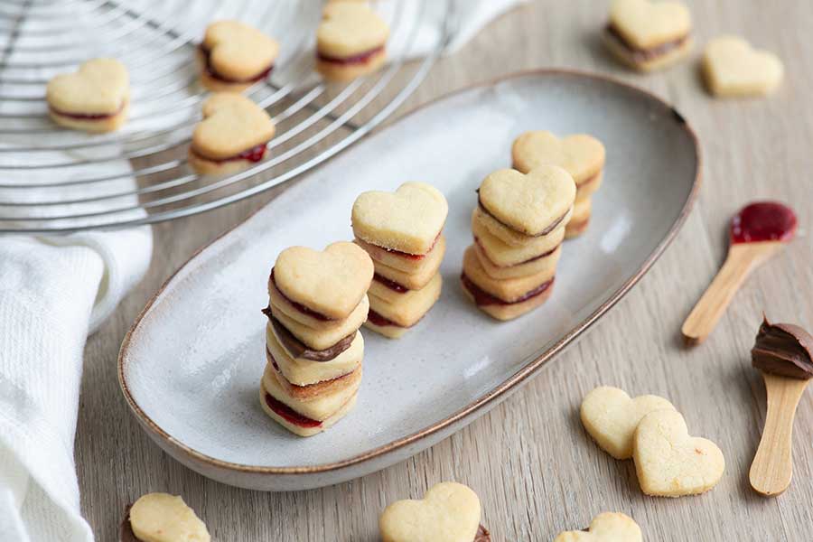Valentine's Day Heart Cookies Valentine's Day Heart Cookies