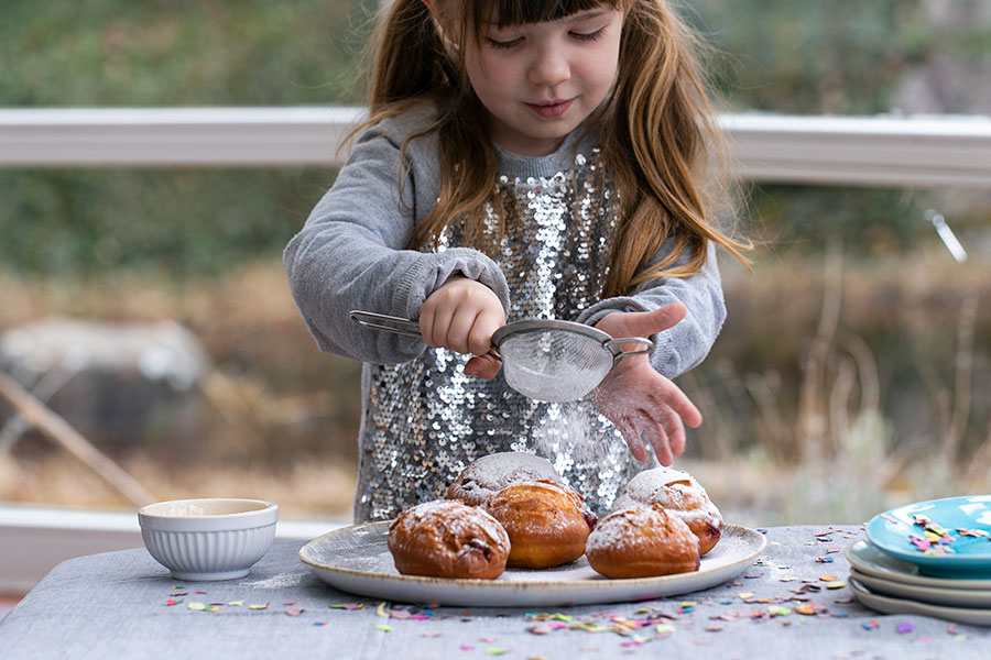 Vegan Doughnuts with marmalade