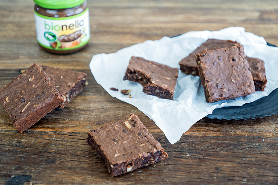 Saftige bionella Brownies Saftige bionella Brownies